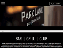 Tablet Screenshot of parklanetorquay.com